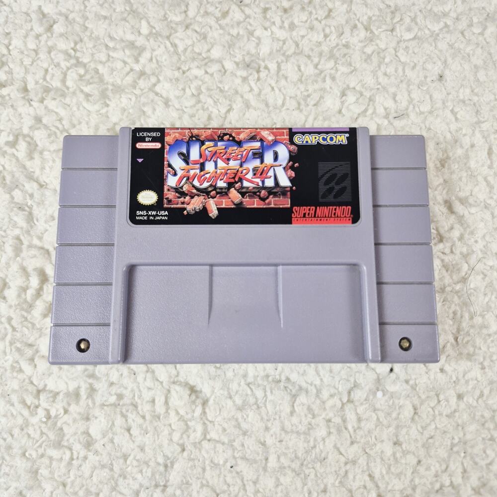 Super Street Fighter II (Super Nintendo SNES, 1994) *Cart Only* Authentic Tested